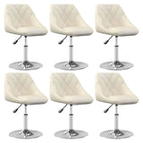 vidaXL Eetkamerstoelen draaibaar 4 st fluweel zwart
