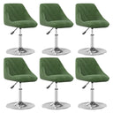 vidaXL Eetkamerstoelen draaibaar 4 st fluweel zwart