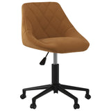 vidaXL Eetkamerstoelen draaibaar 4 st fluweel zwart