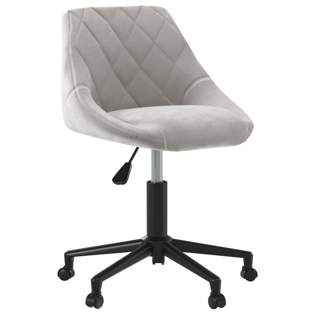 vidaXL Eetkamerstoelen draaibaar 4 st fluweel zwart