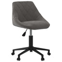 vidaXL Eetkamerstoelen draaibaar 4 st fluweel zwart