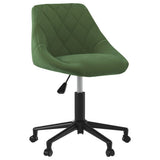 vidaXL Eetkamerstoelen draaibaar 4 st fluweel zwart