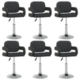 vidaXL Eetkamerstoelen draaibaar 4 st kunstleer wit