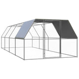 vidaXL Outdoor Chicken Coop 2x2x2 m Galvanized Steel