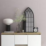 vidaXL Mirror 100x45 cm Iron Sand-colored