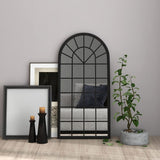 vidaXL Mirror 90x45 cm iron sand-coloured