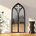 vidaXL Spiegel 100x45 cm ijzer zandkleurig