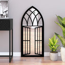 vidaXL Spiegel 100x45 cm ijzer zandkleurig