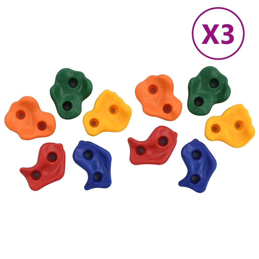 vidaXL Climbing Stones 20 pcs PE multicolour