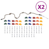 vidaXL Climbing Stones 20 pcs PE multicolour