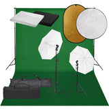 vidaXL Studio de photos avec ensemble d'éclairage, à côté d'un réflecteur