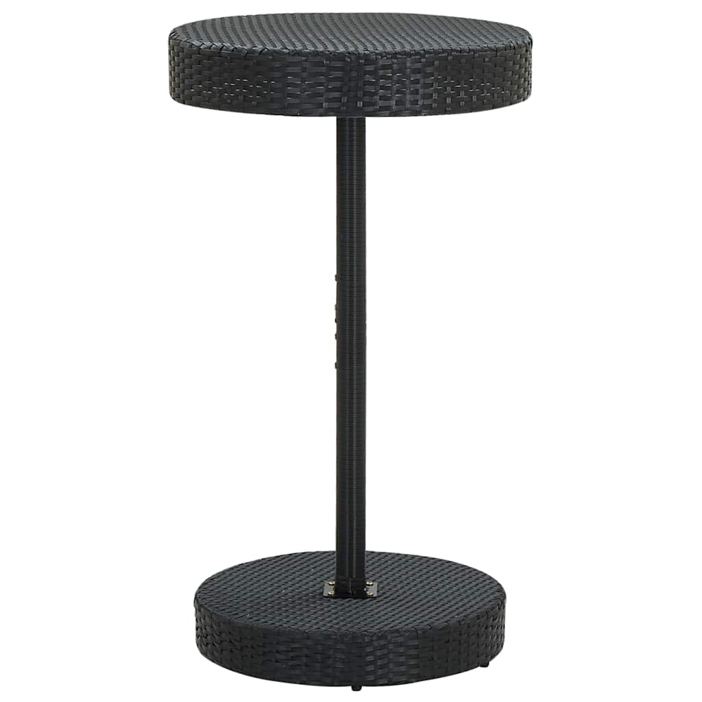 vidaXL 3-delige Tuinbarset met kussens poly rattan bruin
