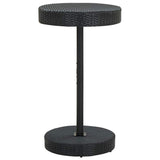 vidaXL 3-delige Tuinbarset met kussens poly rattan bruin