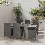 vidaXL 3-delige Tuinset poly rattan bruin