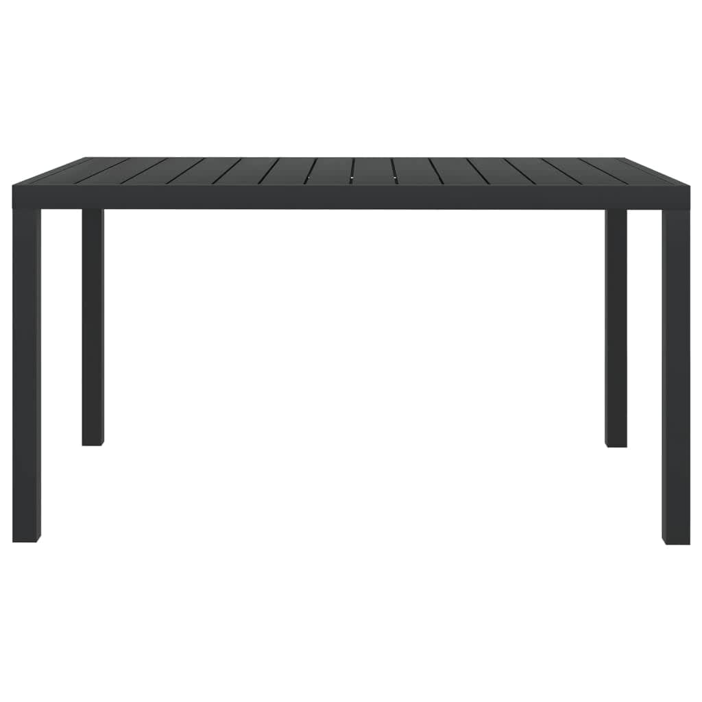 vidaXL 3-delige Tuinset met kussens poly rattan zwart