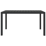vidaXL 3-delige Tuinset met kussens poly rattan zwart