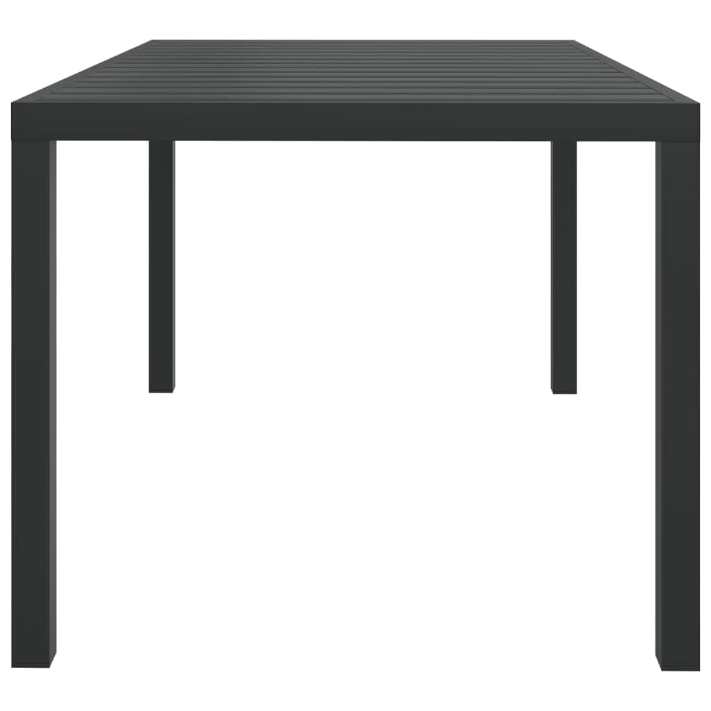 vidaXL 3-delige Tuinset met kussens poly rattan zwart