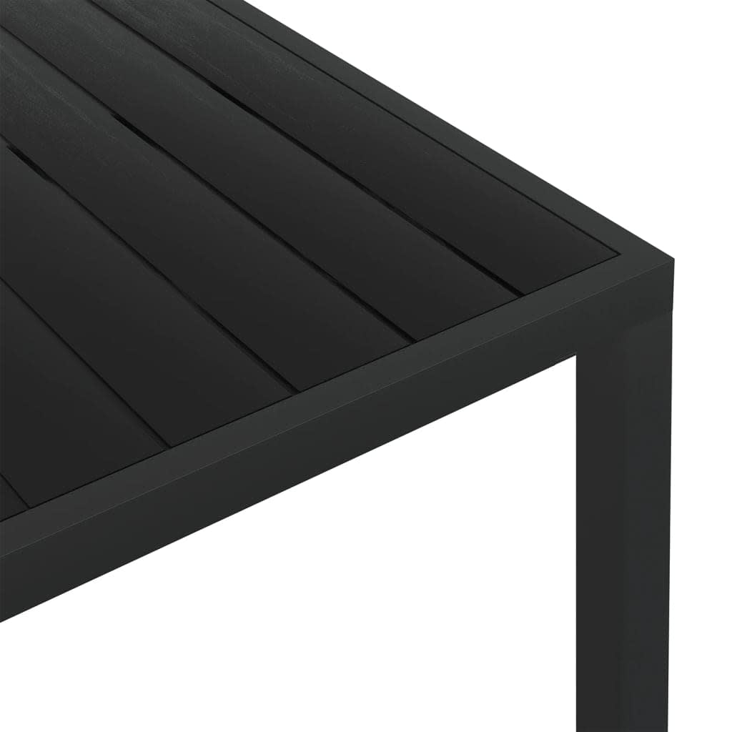 vidaXL 3-delige Tuinset met kussens poly rattan zwart