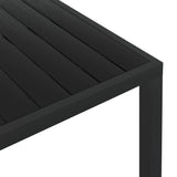 vidaXL 3-delige Tuinset met kussens poly rattan zwart