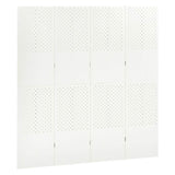vidaXL Kamerschermen 2 st met 4 panelen 160x180 cm staal zwart