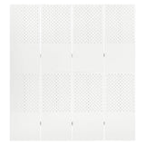 vidaXL Kamerschermen 2 st met 4 panelen 160x180 cm staal zwart