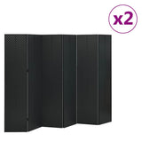 vidaXL Kamerschermen 2 st met 4 panelen 160x180 cm staal zwart