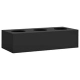 vidaXL Office Cabinet with Planter 90x40x128 cm Steel Light Grey