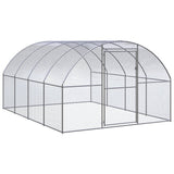 vidaXL Chicken Coop 3x2x2 m Galvanized Steel