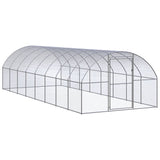 vidaXL Chicken Coop 3x2x2 m Galvanized Steel
