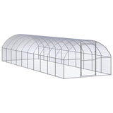 vidaXL Chicken Coop 3x2x2 m Galvanized Steel