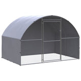 vidaXL Chicken Coop 3x2x2 m Galvanized Steel