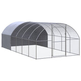 vidaXL Chicken Coop 3x2x2 m Galvanized Steel