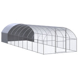 vidaXL Chicken Coop 3x2x2 m Galvanized Steel