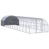 vidaXL Chicken Coop 3x2x2 m Galvanized Steel