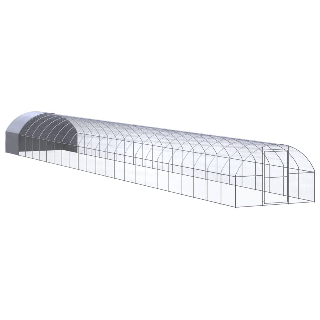 vidaXL Chicken Coop 3x2x2 m Galvanized Steel