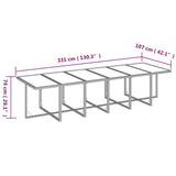 vidaXL 17-Piece Garden Dining Set with Cushions Poly Rattan Black