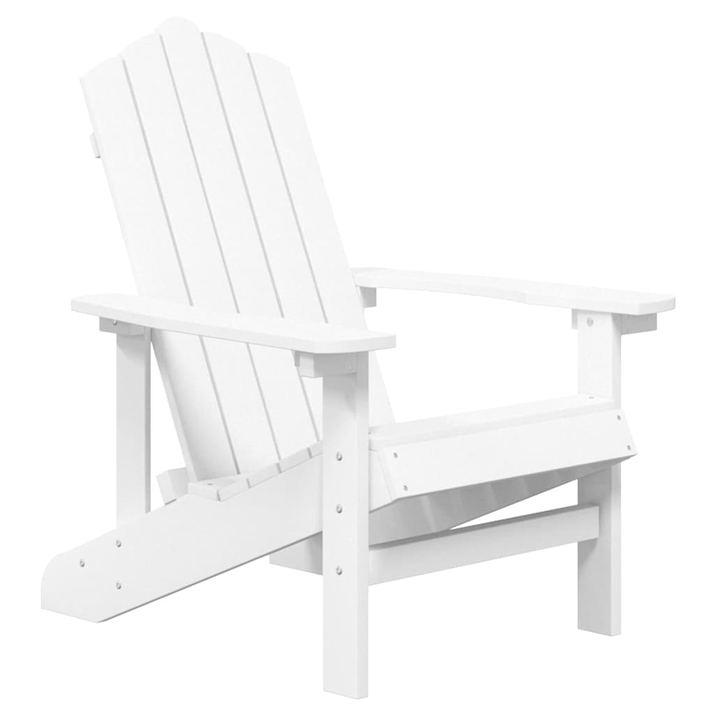 vidaXL Garden Chairs 2 pcs Adirondack HDPE white