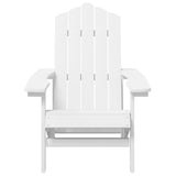 vidaXL Garden Chairs 2 pcs Adirondack HDPE white