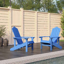 vidaXL Garden Chairs 2 pcs Adirondack HDPE white