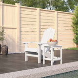 vidaXL Garden Chairs 2 pcs Adirondack HDPE white