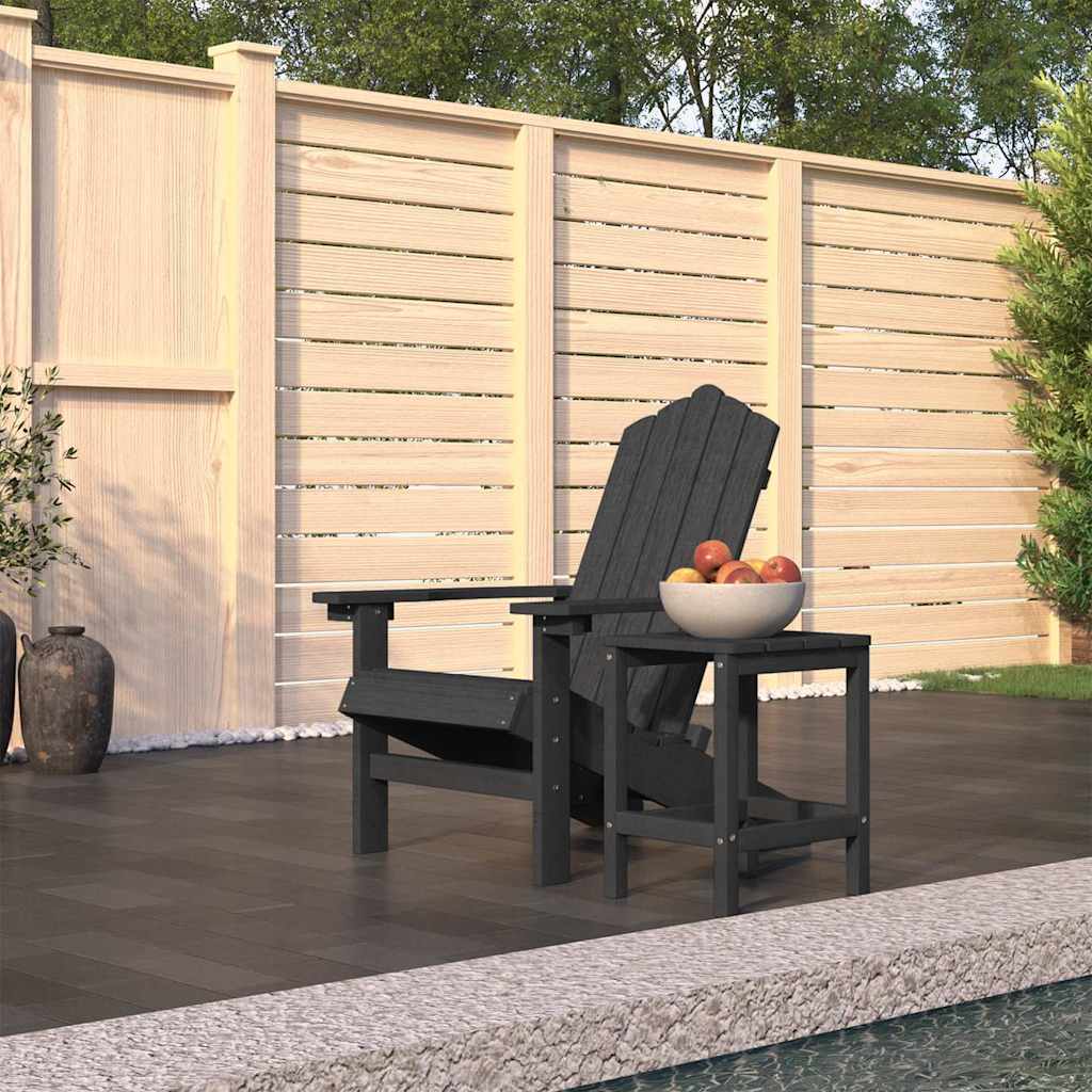 vidaXL Garden Chairs 2 pcs Adirondack HDPE white