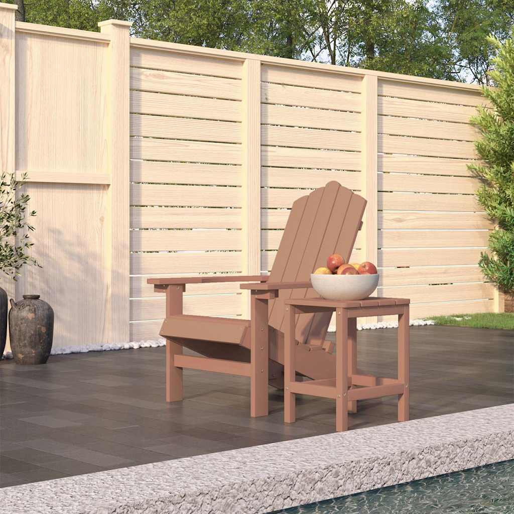vidaXL Garden Chairs 2 pcs Adirondack HDPE white