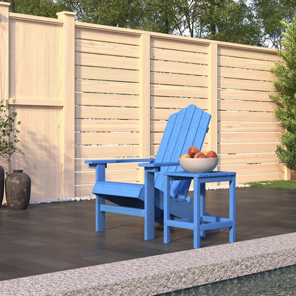vidaXL Garden Chairs 2 pcs Adirondack HDPE white