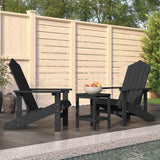 vidaXL Garden Chairs 2 pcs Adirondack HDPE white