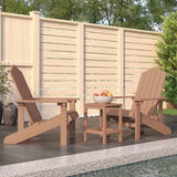 vidaXL Garden Chairs 2 pcs Adirondack HDPE white