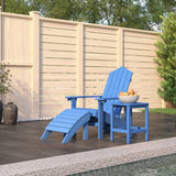 vidaXL Tuinstoelen 2 st Adirondack met voetensteunen HDPE wit
