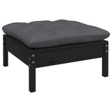 vidaXL 7-delige Loungeset met grijze kussens grenenhout
