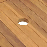 vidaXL Washbasin Cabinet with Basins Solid Teak Marble Black