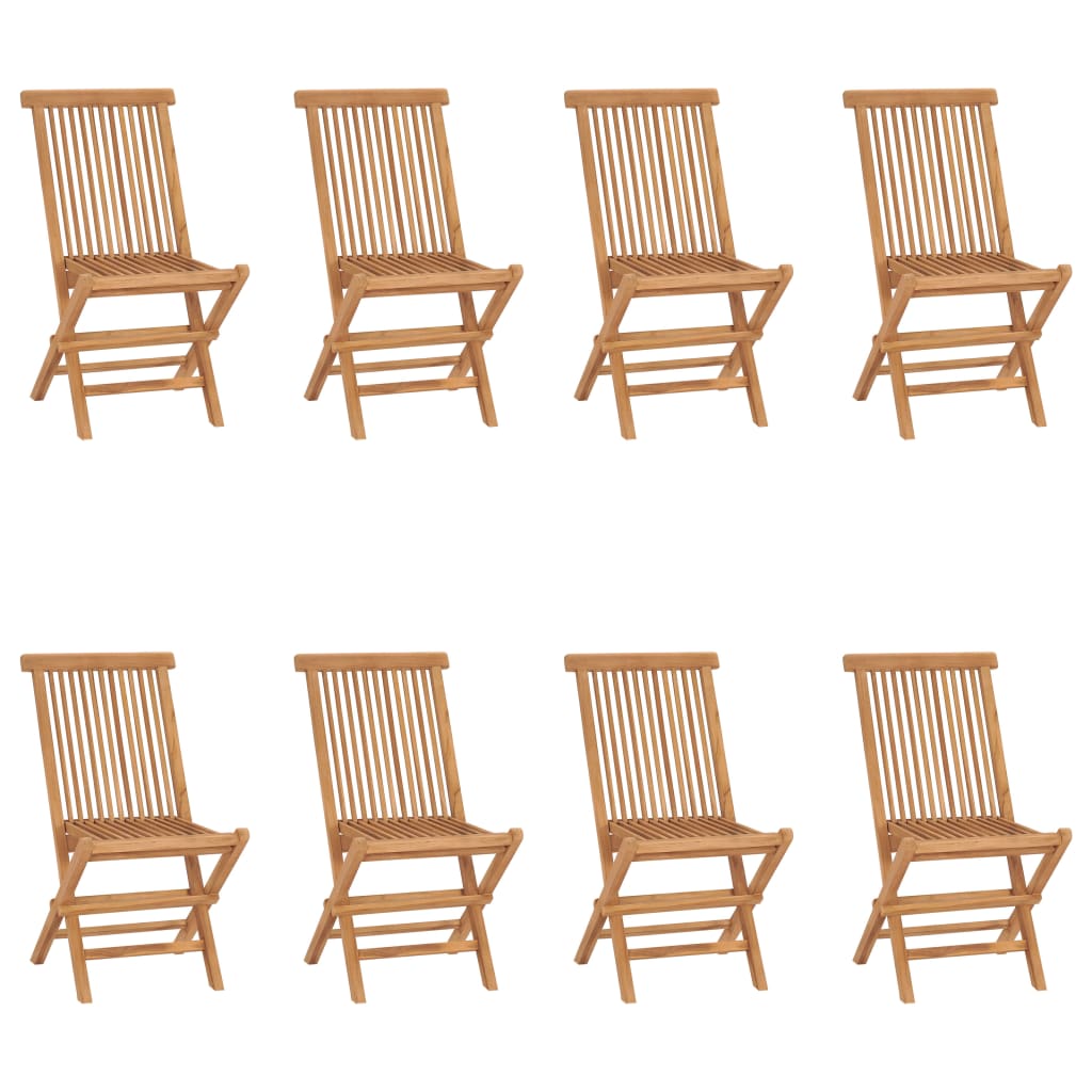 vidaXL Tuinstoelen 6 st inklapbaar massief teakhout