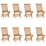 vidaXL Tuinstoelen 6 st inklapbaar massief teakhout